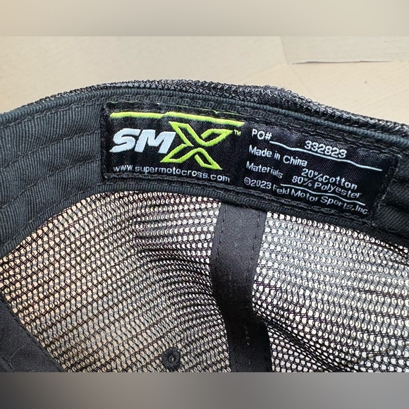 Monster Energy AMA Supercross Championship Hat Cap Snap Back Black Adult OSFA - Picture 2 of 6